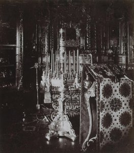 Capela da casa na cabine de Pedro, o Grande, em Petersburgo, 1872 de Albert Felisch