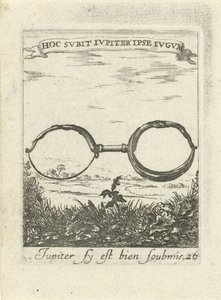 Paisagem com jugo Moralizing Love Emblems (título da série) Devises et emblesmes d