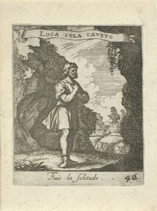 Homem em uma caverna Moralizing Love Emblems (título da série) Devises et emblesmes d