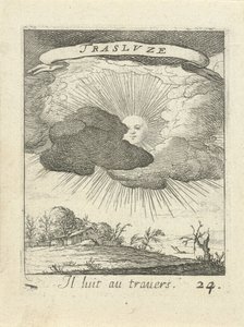 Sol atrás das nuvens
Emblemas moralizantes do amor (título da série)
Devises et emblesmes d