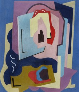 Os Dois Elementos do Ritmo; Les Deux Elements Rythmes, c.1923 (guache sobre papel) de Albert Gleizes