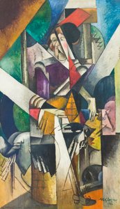 Mulher com animais (Madame Raymond Duchamp-Villon) de Albert Gleizes