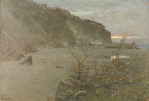 Outono em Clovelly de Albert Goodwin