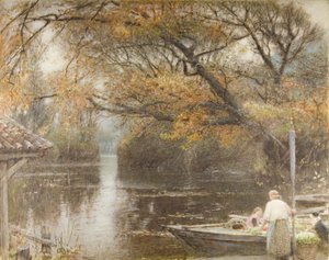 Brilho outonal de Albert Goodwin