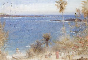 Ceylons Isle, 1905 (wc no papel) de Albert Goodwin