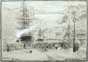 Clifton, Bristol (tinta, giz e cor de corpo) de Albert Goodwin