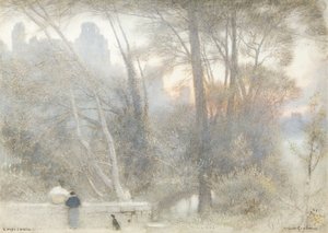 Castelo Corfe de Albert Goodwin