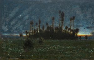 Pirilampos, Jamaica (aguarela com aguarela) de Albert Goodwin