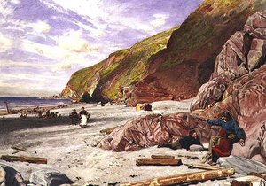 Lynmouth, Devon, a História do Naufrágio de Albert Goodwin