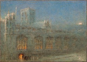 A Igreja do Campanário, York (aguarela) de Albert Goodwin