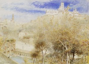 The Fonte Branda, Siena, 1905 de Albert Goodwin