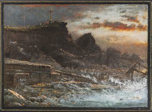 The Wreck, Hartland, Cornualha de Albert Goodwin