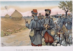 Aerostation militaire - em "Album militaire" de Albert Guillaume (1873-1942), ca. 1900