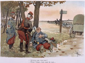 Au 30entieme quilômetro - em "Album militaire" de Albert Guillaume (1873-1942), ca. 1900 de Albert Guillaume