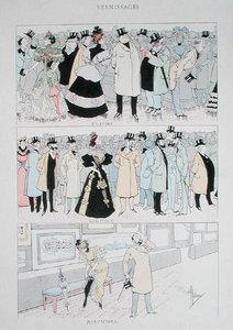 Galeria Aberturas, c.1900 (cor litho) de Albert Guillaume