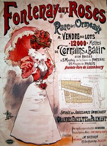 Propaganda de propaganda de cartazes no Parc des Ormeaux, Fontenay-aux-Roses