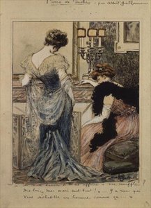 Você acha que está tendo um caso com um porco Diga a ele que meu marido sabe tudo. Não há nada para desmascarar um homem tão bem quanto isso! de Albert Guillaume