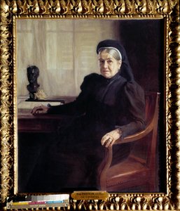 Retrato de Madame Pasteur (1854-1905), viúva do médico francês Louis Pasteur (1822-1895) em 1899" Pintura de Albert Edelfelt (1854-1905) 1899 Paris, Musee Pasteur - Retrato de Madame Pasteur (1854-1905), viúva do médico francês Louis Pasteur (1822- de Albert Gustaf Aristides Edelfelt