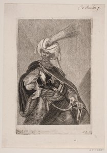 Um africano negro em armadura de Albert Haelwegh