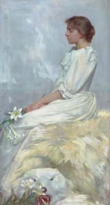 Retrato de Bessie (Miss Elizabeth Newton) 1892 (Óleo sobre tela)