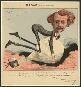 Nadar, pub. 1863 (litho colorido) de Albert Humbert