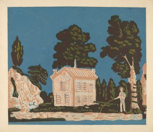 Papel de parede para Bandbox Covering, c. 1937.