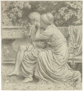 Desenho animado para "Um Idílio", de Albert Joseph Moore