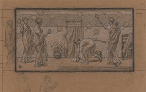 Estudo para Battledore e Shuttlecock de Albert Joseph Moore