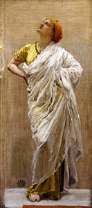 Study for Birds, c.1878 (óleo e lápis em duas telas) de Albert Joseph Moore