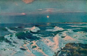 Entre o pôr do sol e a lua, c1910