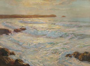 Mar do verão, Newquay, Cornualha, c.1920