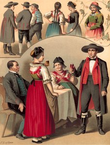 Traje alemão, Baden, Schapbach e Kinzigthal de Albert Kretschmer