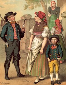 Traje alemão, Bohmen, Hayd de Albert Kretschmer