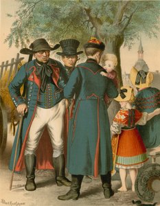 Traje alemão, Pommern, Weitzacker de Albert Kretschmer