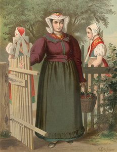 Traje alemão, Prússia (província da Silésia), Tannhausen de Albert Kretschmer