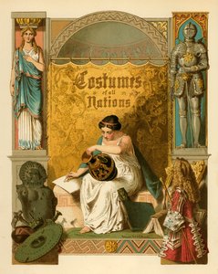 Página de rosto de The Costumes of All Nations de Albert Kretschmer