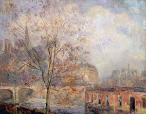 NOSSA SENHORA DE PARIS NO OUTONO - SÉCULO XIX - XX - IMPRESSIONISMO FRANCÊS