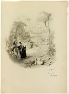 Estudo para Ilustração para Aline, Rainha da Golconda de Albert Lynch