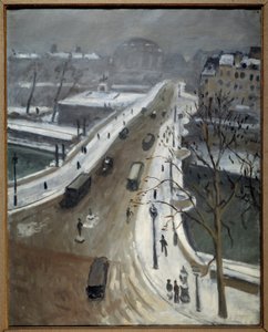 Ponte Neuf em Paris sob a neve de 1938 (óleo sobre tela) de Albert Marquet