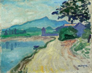 Environs de Saint-Jean-de-Luz, le Matin (óleo sobre tela) de Albert Marquet