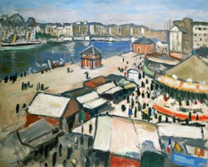 Feira de diversões. Óleo sobre tela de Albert Marquet
