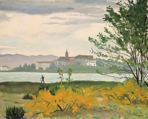 Fontarabia, vista de Hendaye, O Caminhante de Albert Marquet