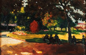 No Parque; Au Jardin Public, c.1904 (óleo sobre tela) de Albert Marquet