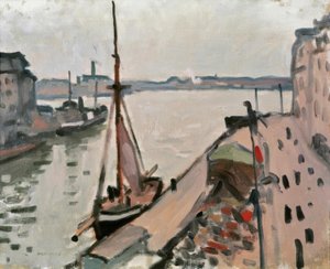 Cais com barcos de pesca de Albert Marquet