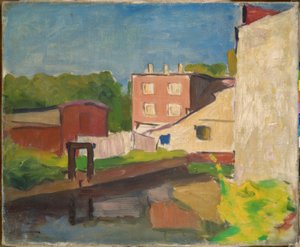Casa rosa em Arcueil de Albert Marquet