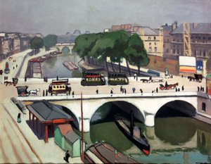 Saint Michel Bridge em Paris. Quai des Grands Augustins, 1908. de Albert Marquet