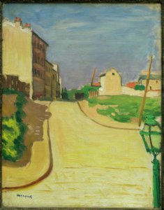 Rua com lanterna verde de Albert Marquet