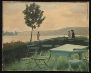 Terraço no Porto Antigo de Albert Marquet