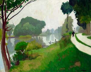 A Marne em Varenne-Saint-Hilaire de Albert Marquet