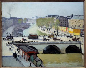 Vista da Pont Saint Michel em Paris de Albert Marquet